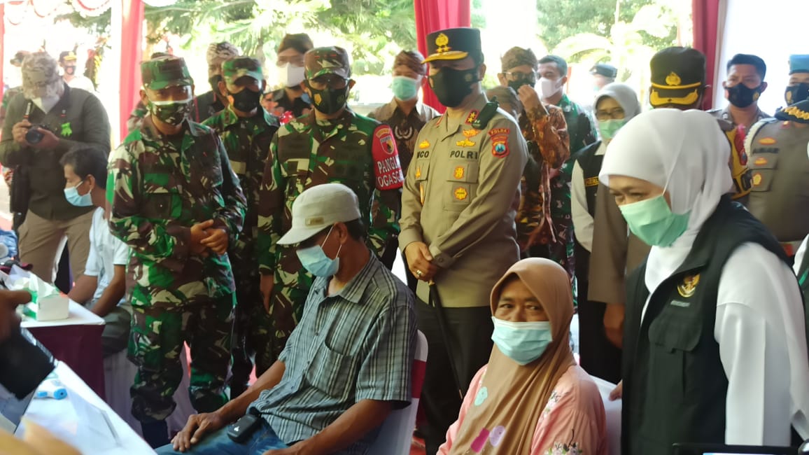 Forkopimda Jatim Pantau Vaksinasi Massal di Sumenep