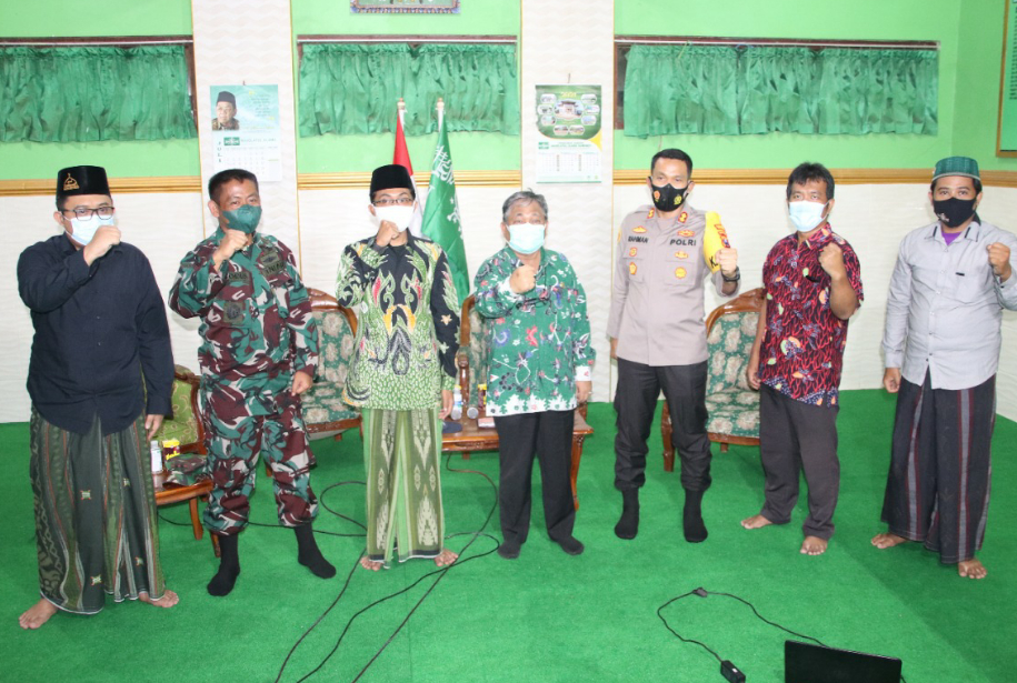 Kapolres dan Dandim 0827 Sumenep Live Podcast di Kantor PCNU