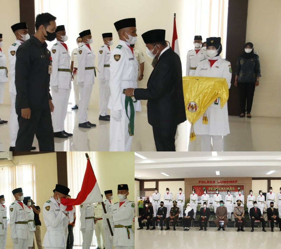 Bupati Sumenep Kukuhkan Paskibraka Peringatan HUT RI Ke-76