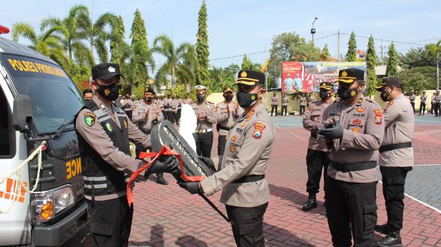 Kapolres Probolinggo Launching Dua Mobil Gerai Vaksin Merdeka