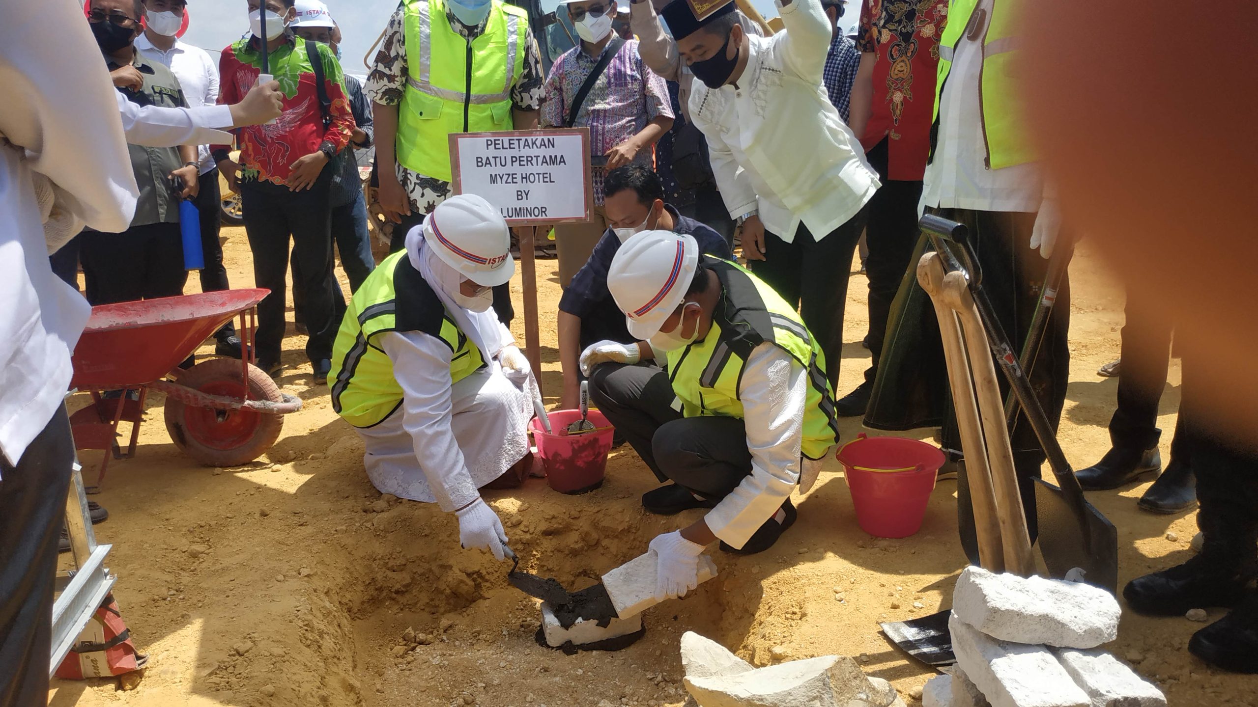 Bupati dan Wabup Sumenep Groundbreaking Pembangunan Myze Hotel