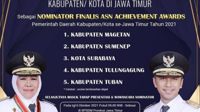 Pemkab Sumenep Jadi Nominator Finalis ASN Achievement Award Jatim 2021