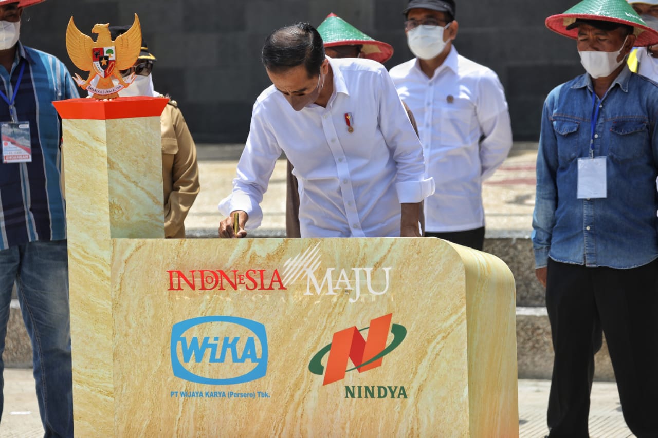 Presiden Jokowi Resmikan Bendungan Tugu dan Bendungan Gongseng di Trenggalek