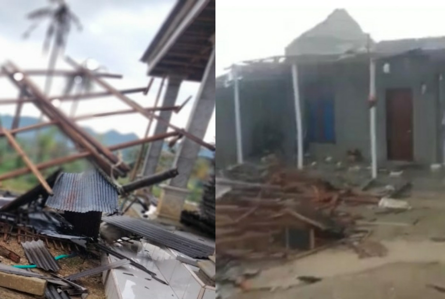 Puting Beliung Terjang Desa Montorna, 6 Rumah Dilaporkan Rusak