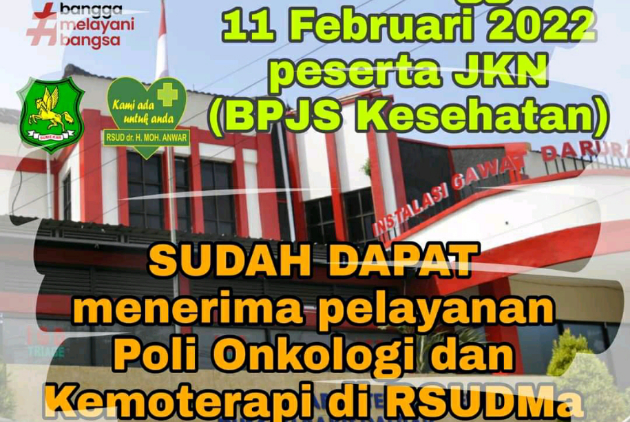 Pertama di Madura, Poli Ongkologi dan Kemoterapi di RSUD dr H Moh Anwar Sumenep Layani Peserta BPJS Kesehatan
