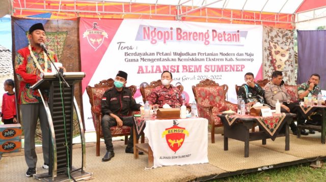 Bupati Sumenep Ngopi Bareng Petani