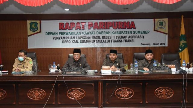 DPRD Sumenep Gelar Sidang Paripurna Hasil Serap Aspirasi Masyarakat