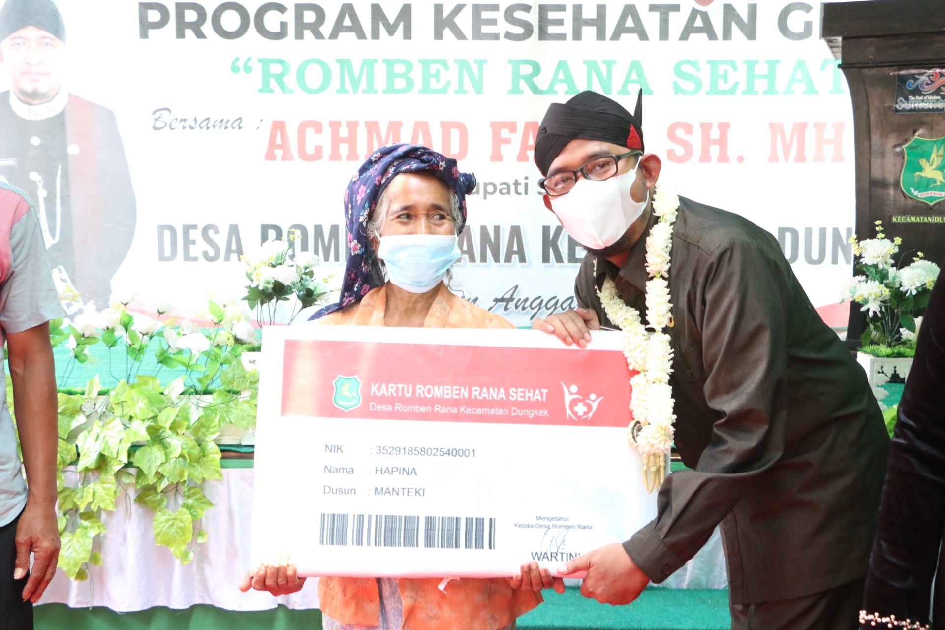 Bupati Achmad Fauzi Apresiasi Program Kesehatan Gratis Pemdes Romben Rana