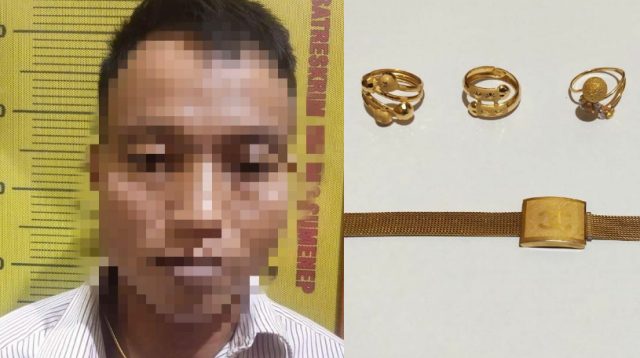 Pelaku Pencurian Emas di Pasar Lenteng Diringkus Polisi