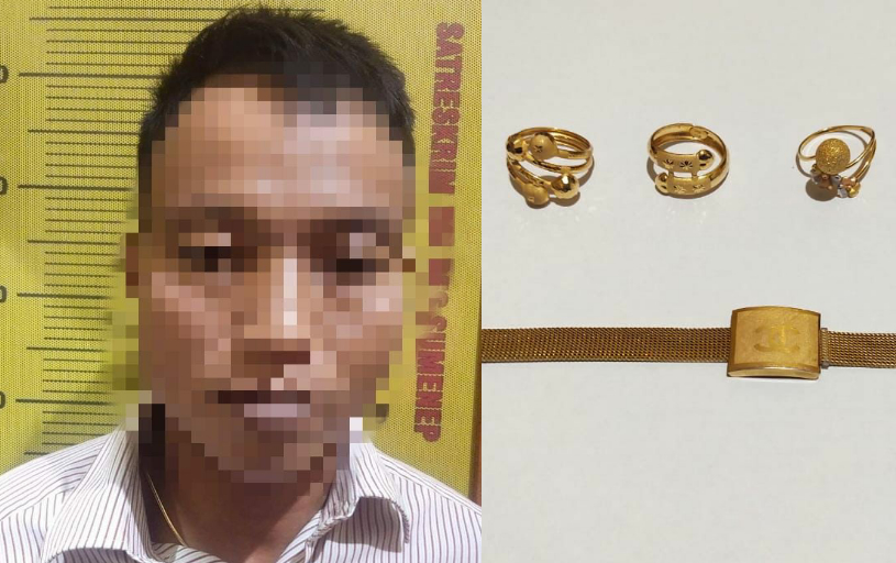 Pelaku Pencurian Emas di Pasar Lenteng Diringkus Polisi