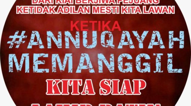Pamflet dengan Tagar Annuqayah Memanggil Ramai di Facebook