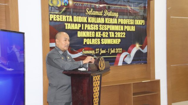 Polres Sumenep Terima Kuliah Kerja Profesi Serdik Sespimen Polri Dikreg ke 62