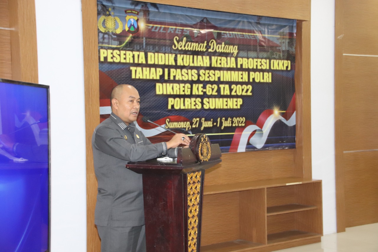 Polres Sumenep Terima Kuliah Kerja Profesi Serdik Sespimen Polri Dikreg ke 62