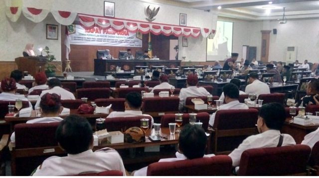 DPRD Sumenep Gelar Paripurna Penyampaian Pendapat Bupati Atas Tiga Raperda Prakarsa DPRD