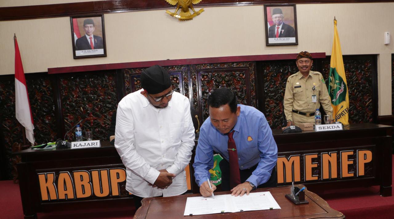 Pemkab Sumenep dan Kejari Tanda Tangani Perjanjian Kerjasama Bidang Hukum Perdata