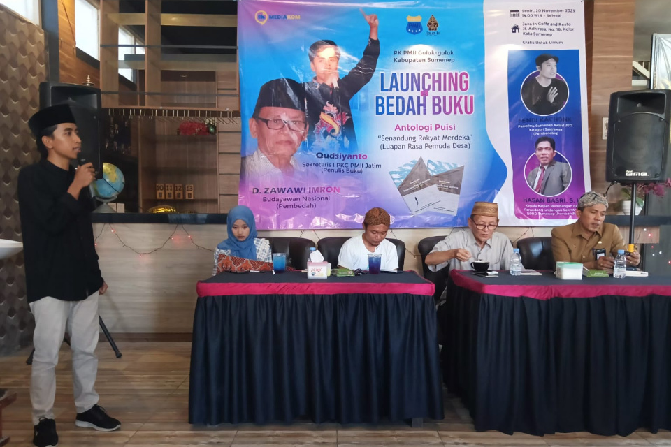 PK PMII Guluk-Guluk Lauching dan Bedah Buku Antologi Puisi Senandung Rakyat Merdeka