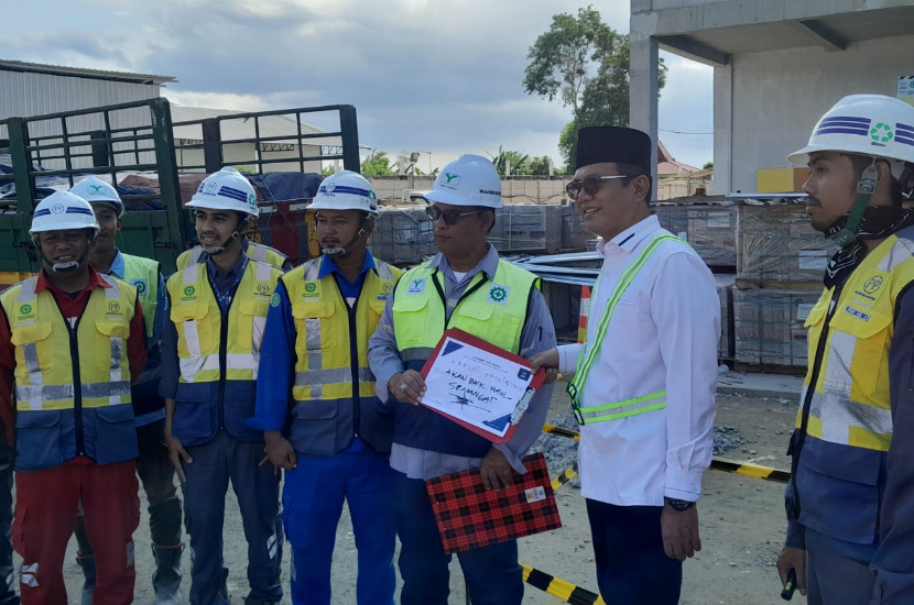 Sidak Pembangunan Gedung Baru, Ketua DPRD Sumenep Tekankan Agustus Sudah Bisa Ditempati