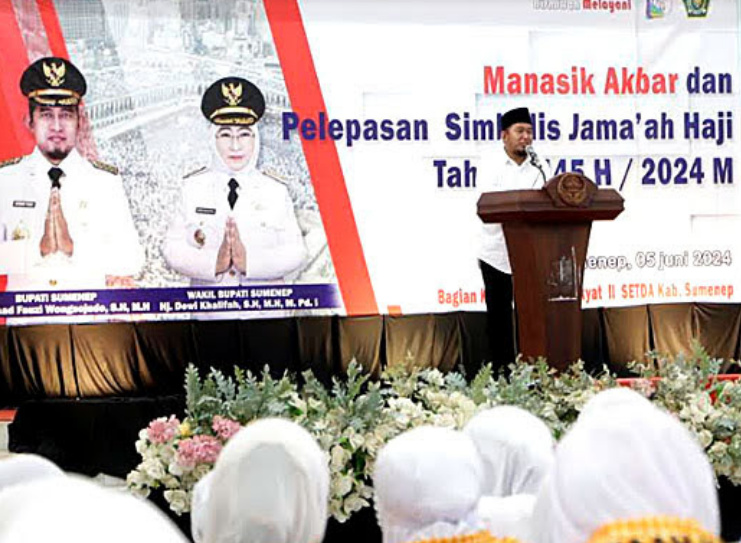 Gelar Manasik Akbar, Pemkab Sumenep Lepas Jemaah Calon Haji Secara Simbolis