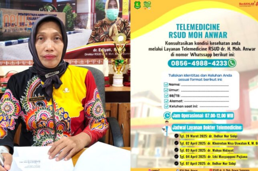 Layanan Telemedicine, Cara RSUD dr H Moh Anwar Sumenep Layani Masyarakat Selama Libur Idul Fitri 1446 H