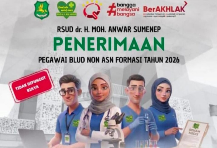 RSUD Sumenep Buka Rekrutmen Pegawai BLUD Non-ASN, Seleksi Gratis dan Terbuka