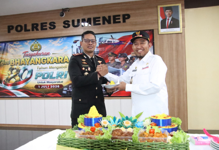 Hari Bhayangkara ke-80, Bupati Sumenep Tegaskan Sinergi Pemkab dan Polri Jadi Kunci Stabilitas Daerah